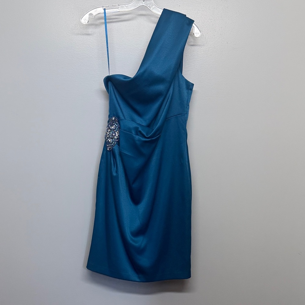 Eliza J Teal Women's Formal Mini Dress